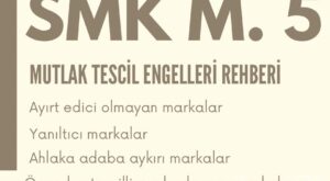 smk 5 mutlak tescin engelleri ahlaka aykırı marka kamu düzenine aykırı marka ayırt edici olmayan marka